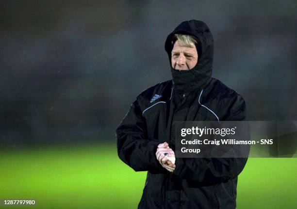 Scotland manager Gordon Strachan takes to the training field as he prepares his players for the FIFA World Cup Brazil 2014 Qualifier against Serbia.