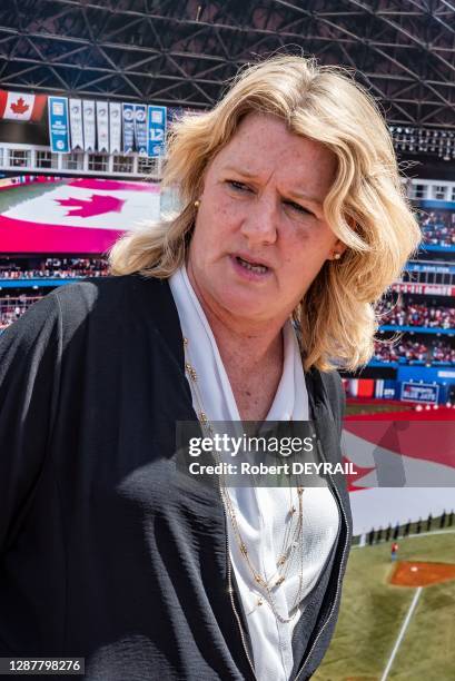 Portrait de Brigitte Henriques, Vice-Présidente de la Fédération Française de Football et du LOC de la Coupe du Monde féminine FIFA France 2019, le...