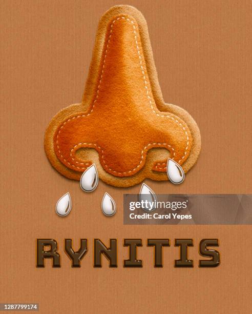 rynitis conceptual image - sinusitis stock pictures, royalty-free photos & images