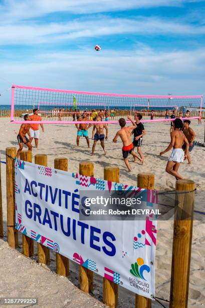 La plage de Mauguio-Carnon avec son nouveau Carré Sport de 4000 mètres carrés devient la plus grande aire française pour la pratique du multisports...