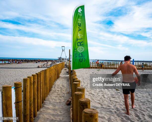 La plage de Mauguio-Carnon avec son nouveau Carré Sport de 4000 mètres carrés devient la plus grande aire française pour la pratique du multisports...