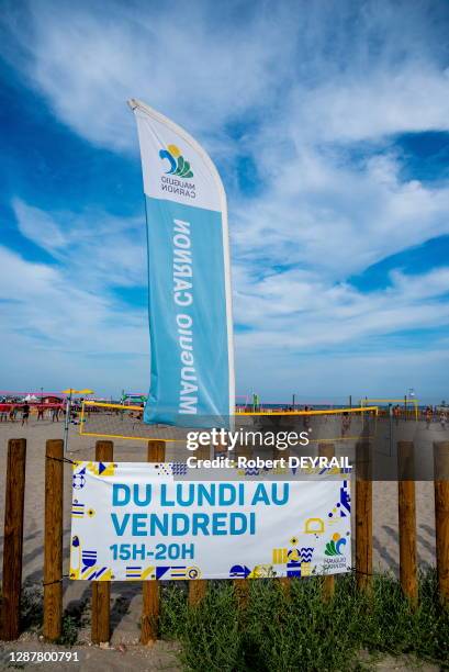 La plage de Mauguio-Carnon avec son nouveau Carré Sport de 4000 mètres carrés devient la plus grande aire française pour la pratique du multisports...