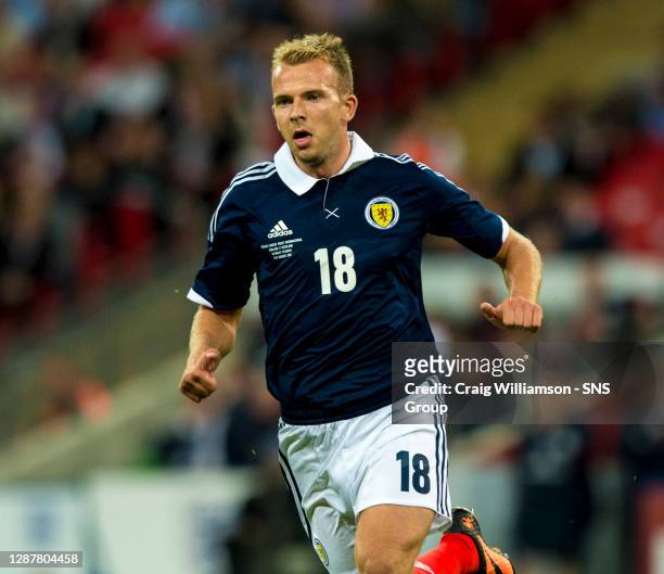 Jordan Rhodes in action for Scotland.