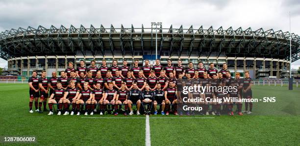 Back Row George Turner, Neil Irvine-Hess, Izak Van Der Westhuizen, Nikki Walker, Ben Toolis, Jack Cuthbert, Ollie Atkins, Perry Parker, Grant...