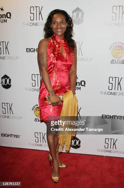 Gloria James attends dinner to kick-off South Florida All Star Classic at STK on October 7, 2011 in Miami, Florida.