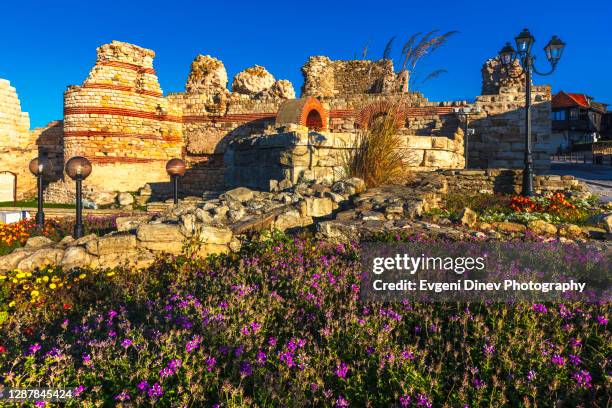 old town of nessebar - nesebar fotografías e imágenes de stock