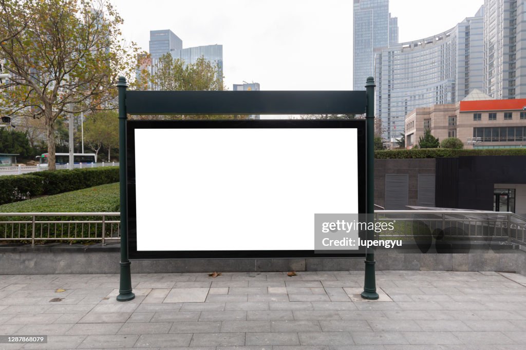Blank billboard