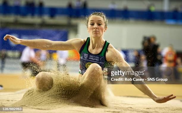Scotland's Jade Nimmo takes fifth place in the women's long jump