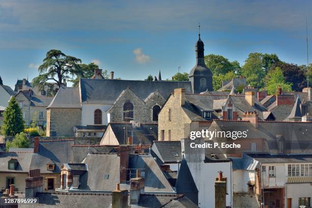 vitré, the church  "sainte-croix". - vitre stock-fotos und bilder