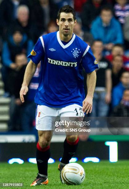 Carlos Bocanegra in action for Rangers.
