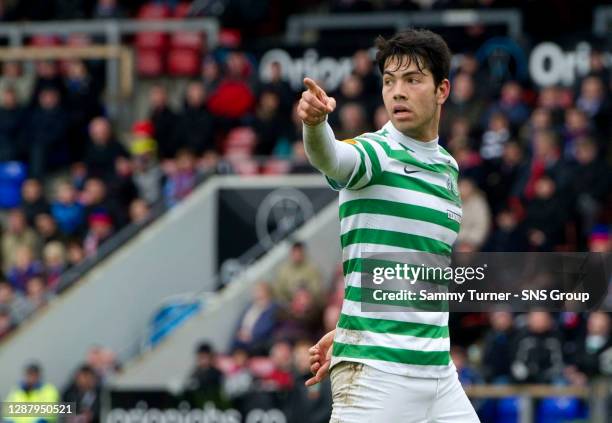 V CELTIC .TULLOCH CALEDONIAN STADIUM - INVERNESS.Miku in action for Celtic