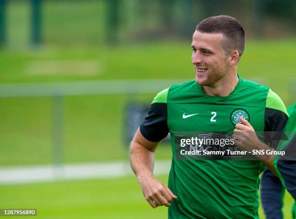 All smiles from Adam Matthews as the Celtic defender trains in Dublin ahead of the friendly match against Liverpool.