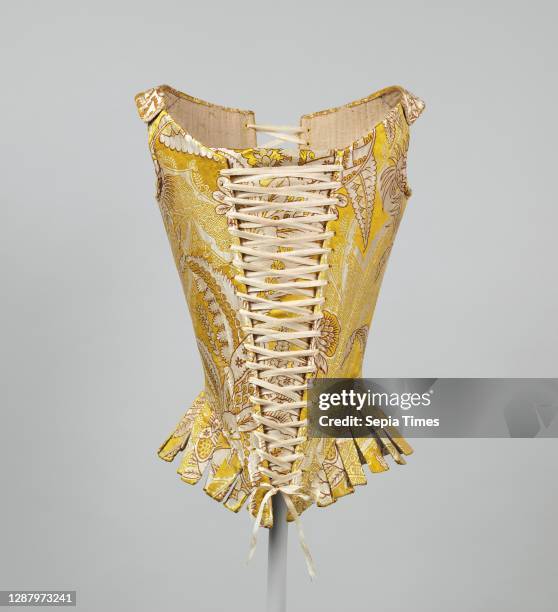 Corset, Italian, 1770s, silk.