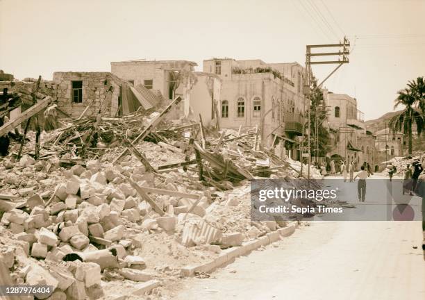 Jenin, dynamiting Sept. 1938, West Bank.