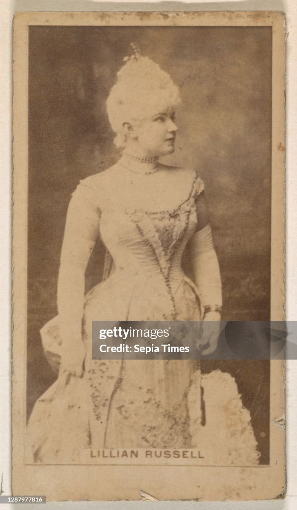 Lillian Risholm Issued by Kinney Brothers Tobacco Company, Lillian Russell, from the ...