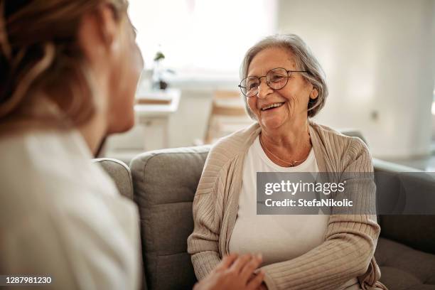 everything's gonna be fine - elderly care stock pictures, royalty-free photos & images