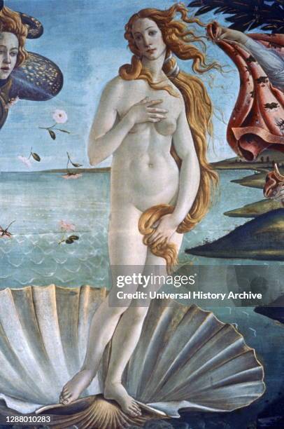 The Birth of Venus' , c1485. Artist: Sandro Botticelli. Sandro Botticelli was an Italian painter of the Early Renaissance. He belonged to the...