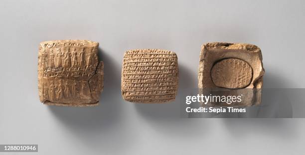 Cuneiform tablet with a small second tablet: private letter, Old Assyrian Trading Colony, Middle Bronze Age–Old Assyrian Trading Colony, Date ca....