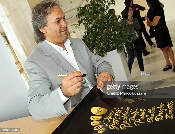 Rabah Madjer attend the Golden Foot awards previews on October 9, 2011 in Monaco, Monaco.