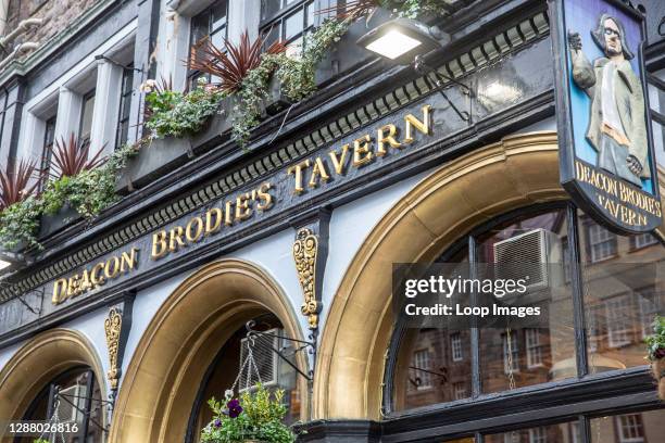 Deacon Brodies tavern and public house on the Royal Mile in Edinburgh.