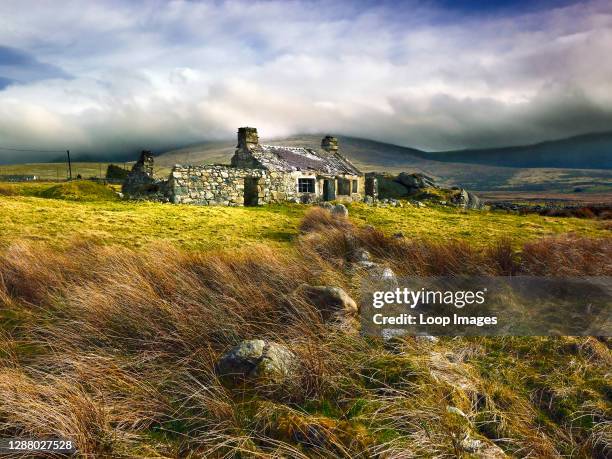 An abandoned farmhouse near Llanllyfni in Wales.