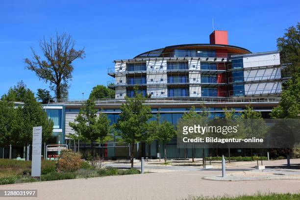 Terrace Therme in Bad Colberg, place with mineral spring spa treatment, Heldburger country Heldburg, Hildburghausen, Thuringia, Germany /...