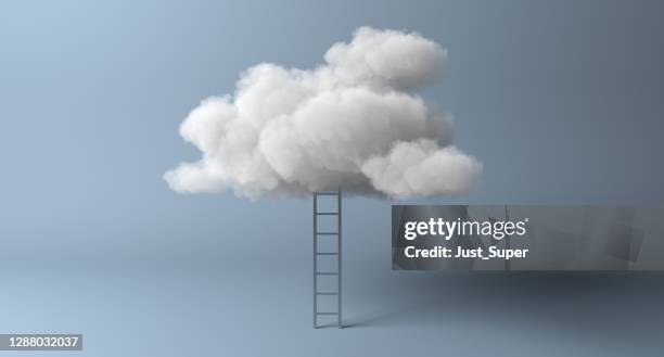 pad naar cloud computing moderne data migration technology - subscription stockfoto's en -beelden
