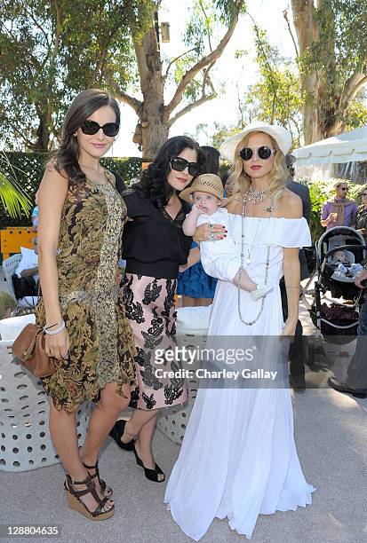 Actresses Camille Belle and Selma Blair, Skylar Berman and stylist Rachel Zoe attend the Veuve Clicquot Polo Classic Los Angeles at Will Rogers State...