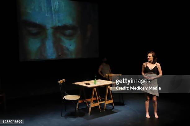 Itari Marta performs during the media presentation of the play 'Cuando Calienta El Sol' at Foro Shakespeare on November 26, 2020 in Mexico City,...