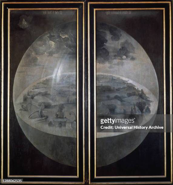 The Creation of the World', closed doors of the triptych 'The Garden of Earthly Delights', c1500. Artist: Hieronymus Bosch.