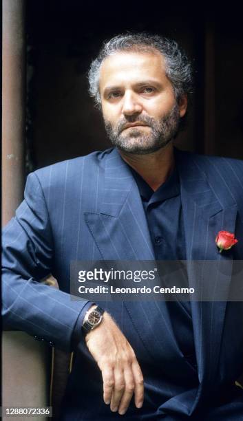 Italian fashion designer and founder of Versace Gianni Versace , Rome, Italy, 27th May 1985.
