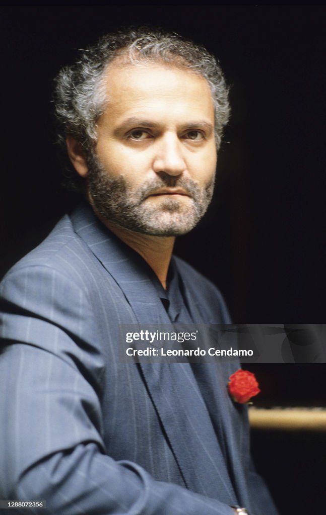 Italian fashion designer and founder of Versace Gianni Versace ...