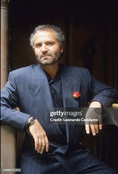 Italian fashion designer and founder of Versace Gianni Versace , Rome, Italy, 27th May 1985.