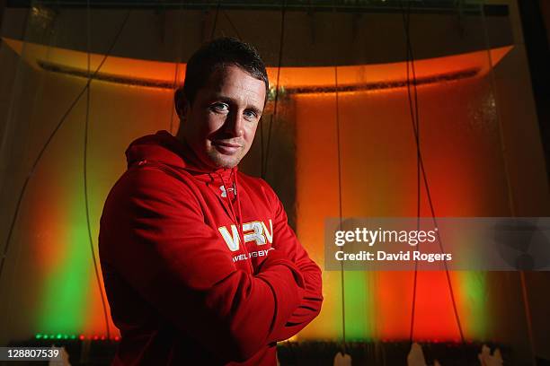 Shane Williams of Wales poses during a Wales IRB Rugby World Cup 2011 media session at Sky City on October 10, 2011 in Auckland, New Zealand.