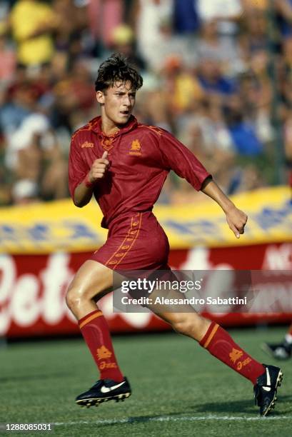 Francesco Totti of AS Roma looks on during the Serie A 1994-95, Italy.