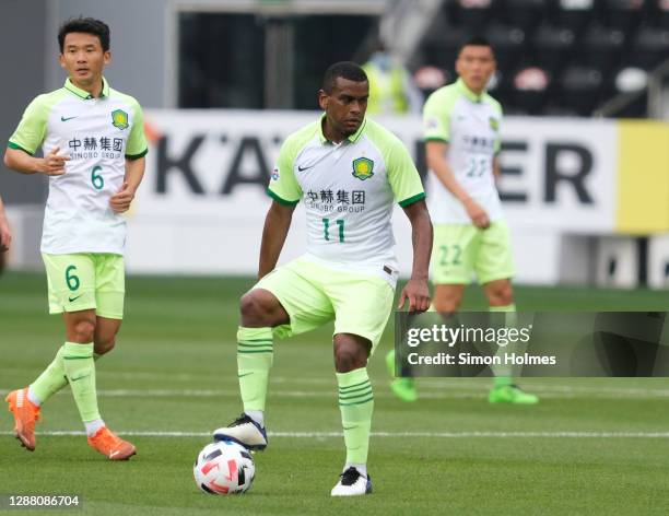Fernando Lucas Martins of Beijing FC on the ball during the AFC Champions League Group E match between Melbourne Victory and Beijing FC at the Jassim...