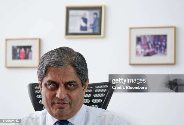 Aditya Puri, managing director of HDFC Bank Ltd., pauses during an interview in Mumbai, India, on Friday, Oct. 7, 2011. India’s central bank is...