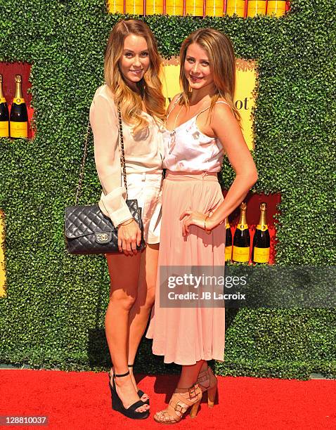 Lauren Conrad and Lauren Bosworth attend the 2nd Annual Veuve Clicquot Polo Classic held at Will Rogers State Historic Park on October 9, 2011 in...