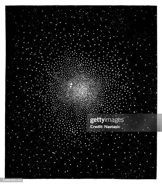 star cluster from the constellations of the tucana(the toucan) - astronomy map stock illustrations