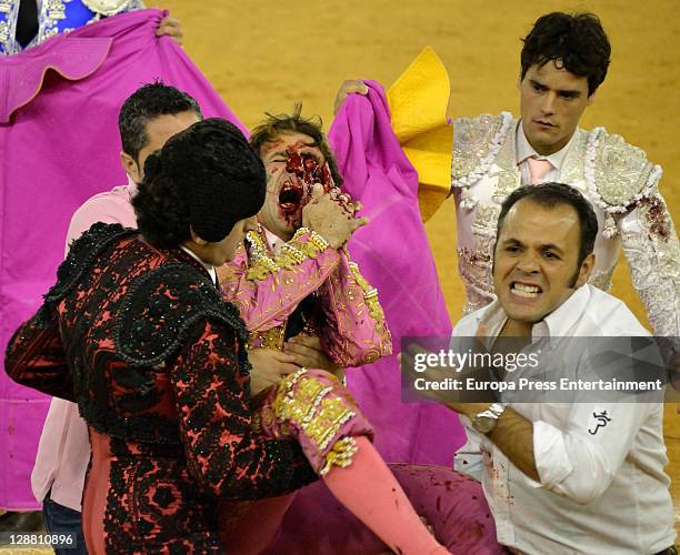 Bullfighter Injuries Bullfighter Juan Jose Padilla Wounded During Corrida Photos and Premium ...