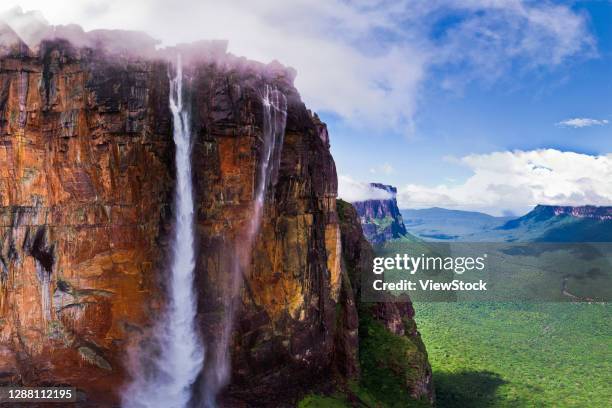 venezuela's angel falls - angel falls stock pictures, royalty-free photos & images
