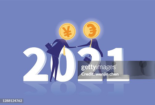 Pound Vs Rmb 2021 Cooperation Between Rmb And British Pound High-Res Vector Graphic ...