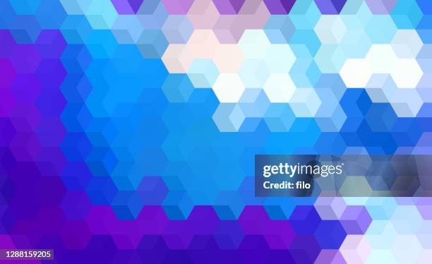 cube hex gradient abstract defocus background - floor scale vector stock illustrations