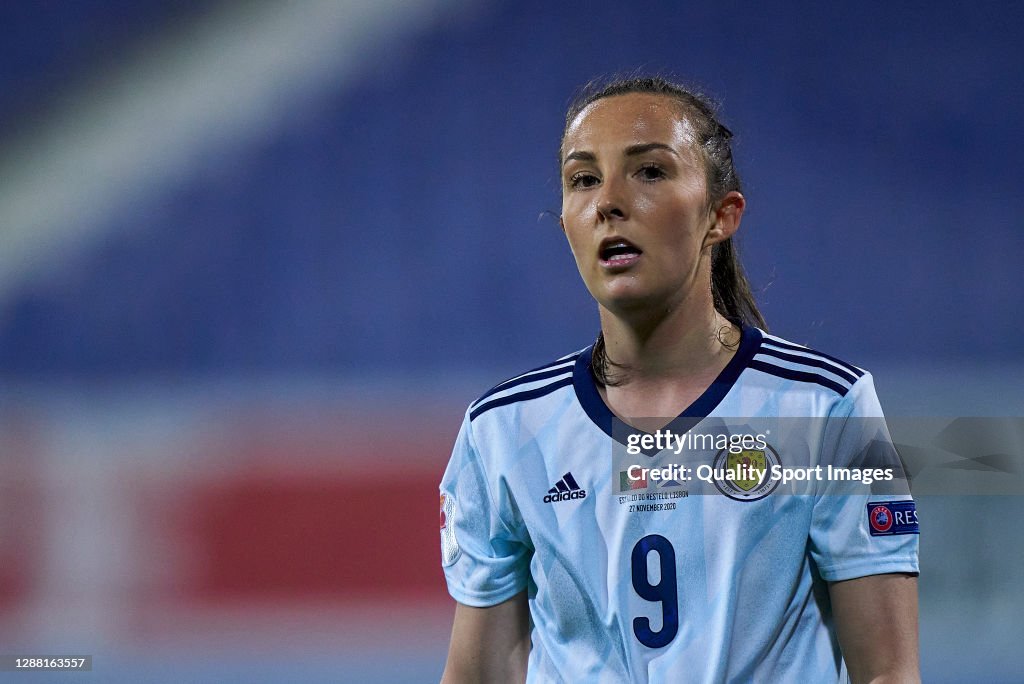 Portugal Women v Scotland Women - UEFA Women's EURO 2022 Qualifier