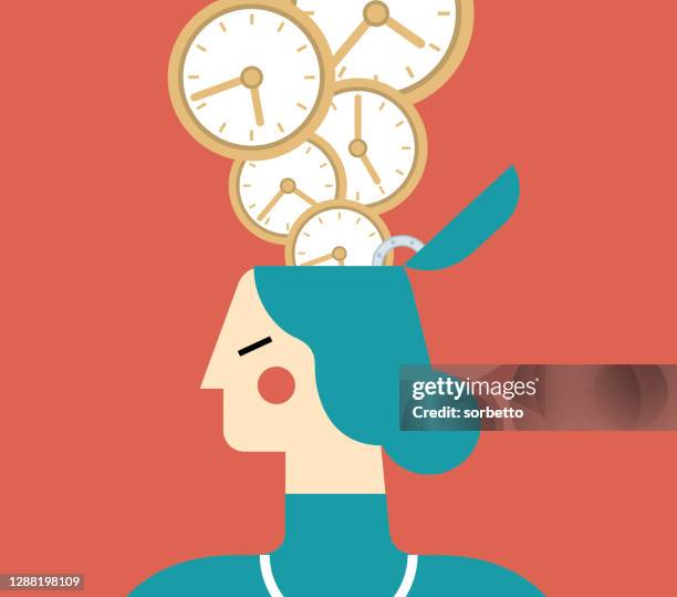 ilustrações de stock, clip art, desenhos animados e ícones de businesswoman - working late - tensão