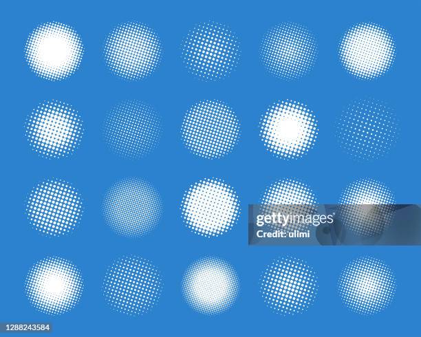 halftone design elements - halftone stock illustrations