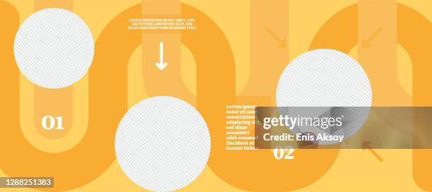 social media carousel post template - carousel stock illustrations