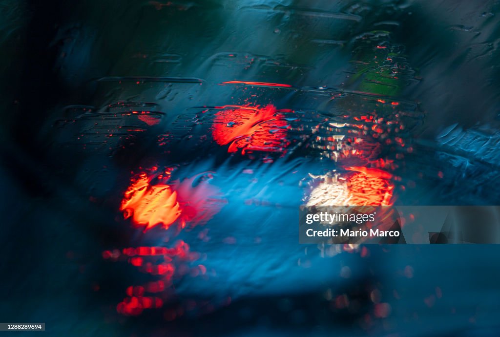 Cars and rain