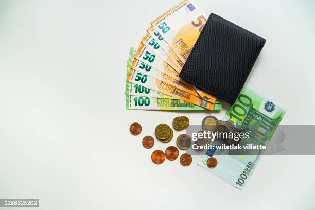 euro coins. euro money. - jackpot stock-fotos und bilder