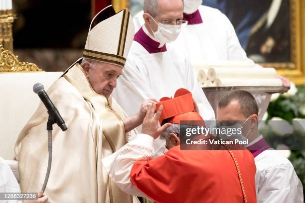Pope Francis appoints Prefect of the Congregation for the Causes of Saints Marcello Semeraro as Cardinal during the Consistory for the creation of...